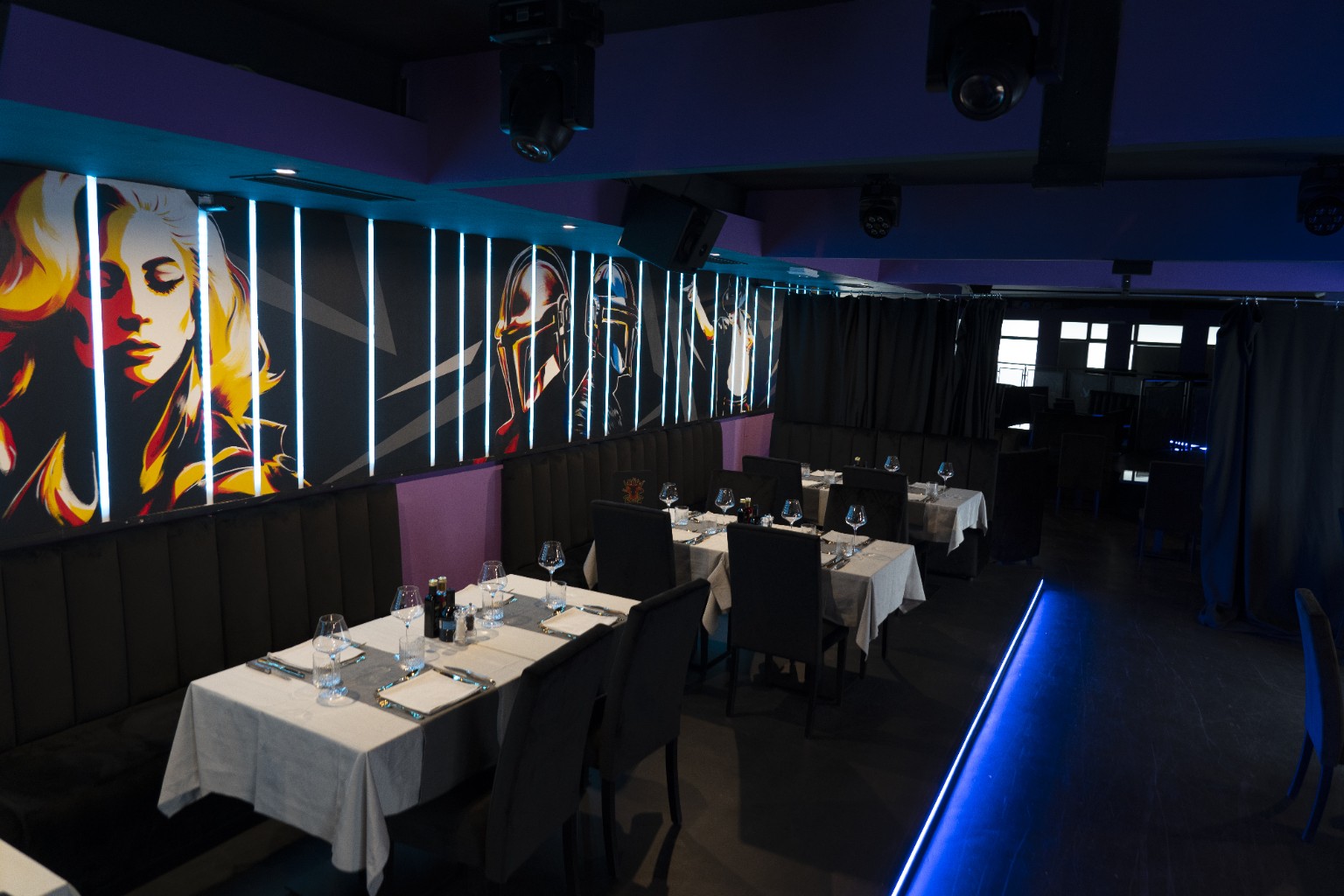 La sala di BBQ All-Stars Milano