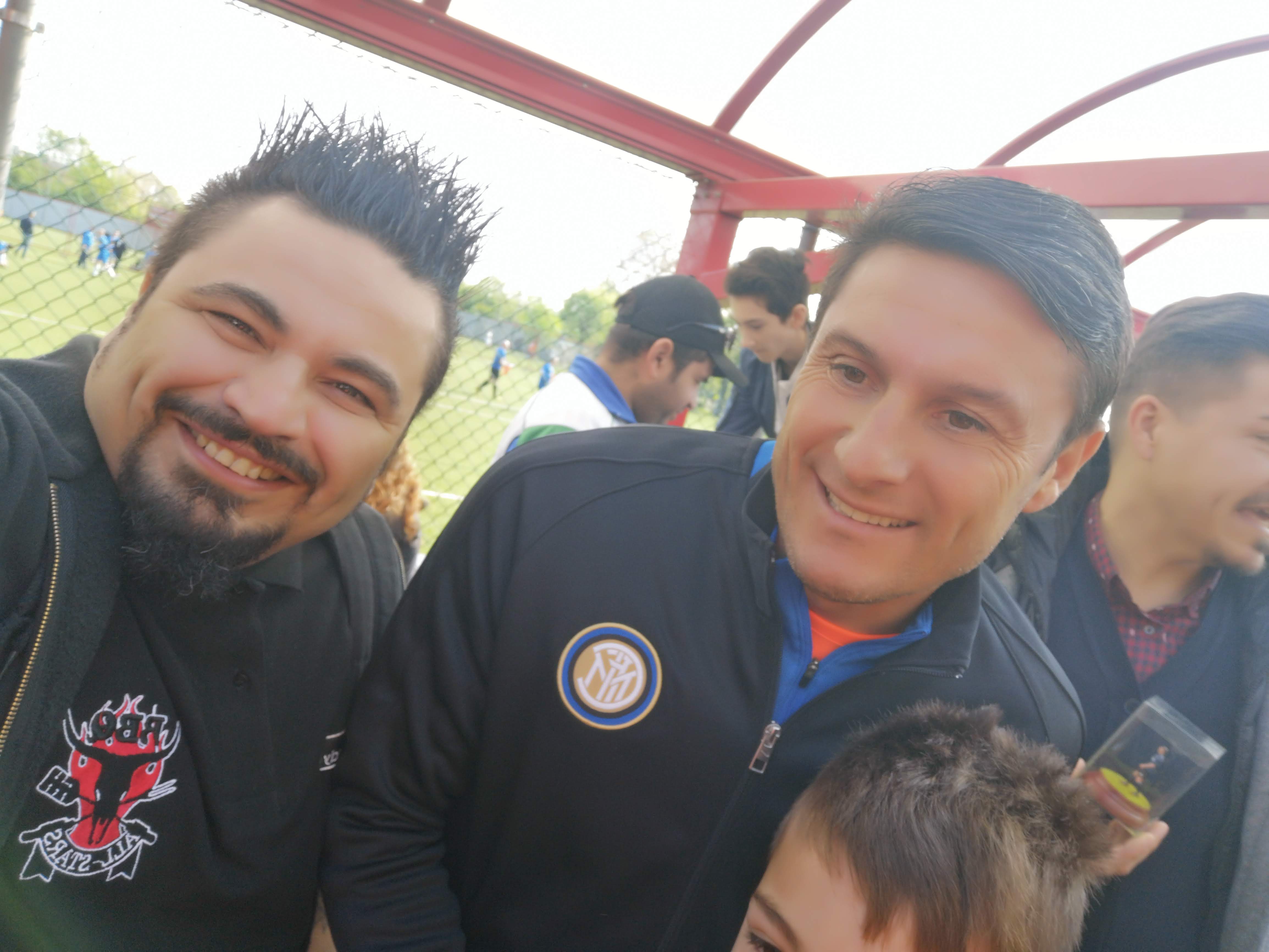 Michele Valecce con Zanetti al Torneo Pupi